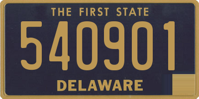 DE license plate 540901