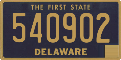 DE license plate 540902
