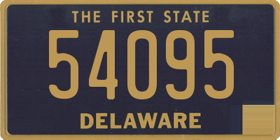 DE license plate 54095