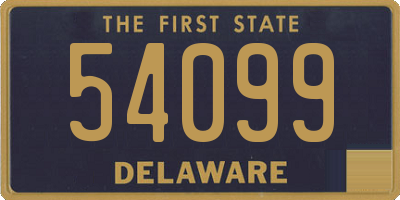 DE license plate 54099