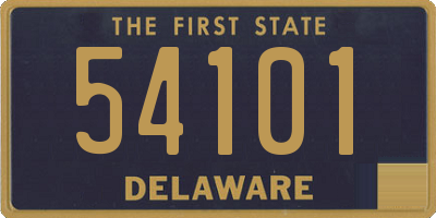 DE license plate 54101