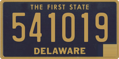 DE license plate 541019