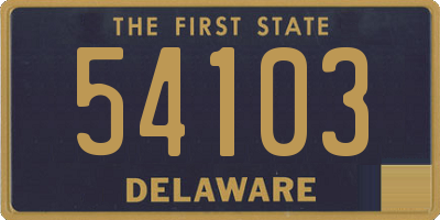 DE license plate 54103