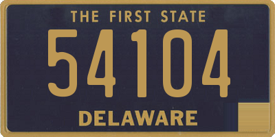 DE license plate 54104