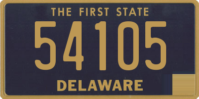 DE license plate 54105