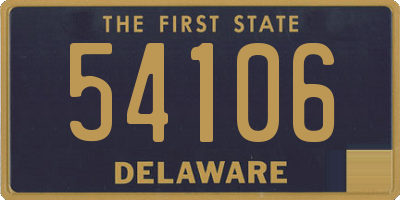 DE license plate 54106