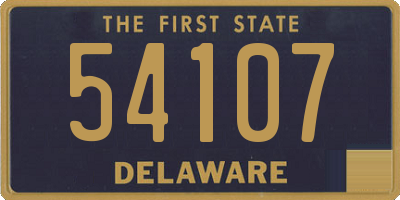 DE license plate 54107