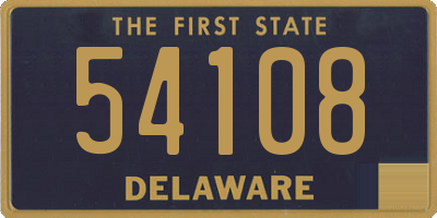 DE license plate 54108