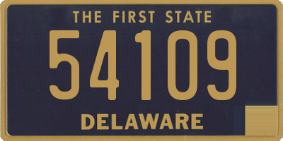 DE license plate 54109