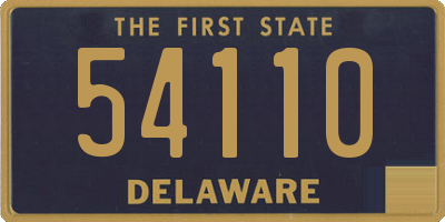 DE license plate 54110