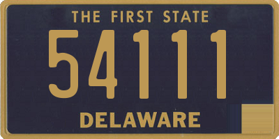 DE license plate 54111