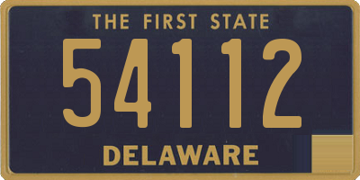 DE license plate 54112