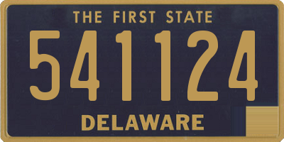 DE license plate 541124