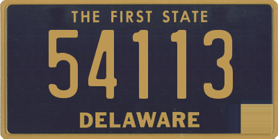 DE license plate 54113