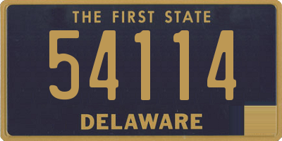 DE license plate 54114