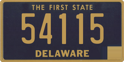 DE license plate 54115