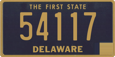 DE license plate 54117