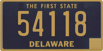 DE license plate 54118