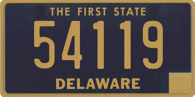 DE license plate 54119