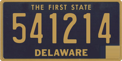 DE license plate 541214