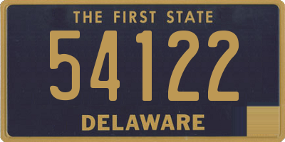 DE license plate 54122