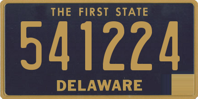 DE license plate 541224