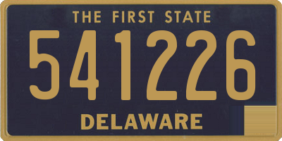 DE license plate 541226