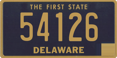 DE license plate 54126