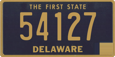 DE license plate 54127