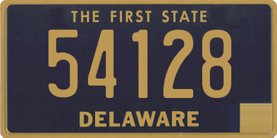 DE license plate 54128