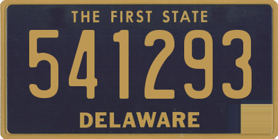 DE license plate 541293