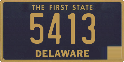 DE license plate 5413