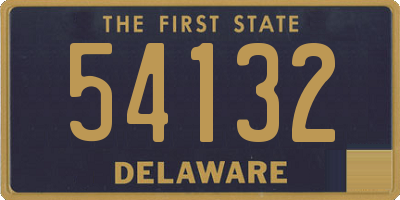 DE license plate 54132