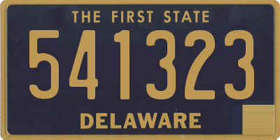 DE license plate 541323