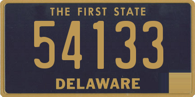 DE license plate 54133