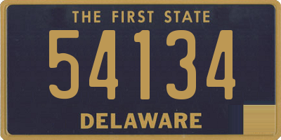 DE license plate 54134