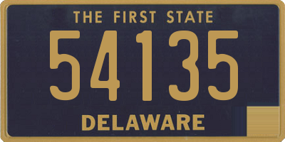 DE license plate 54135