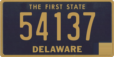 DE license plate 54137