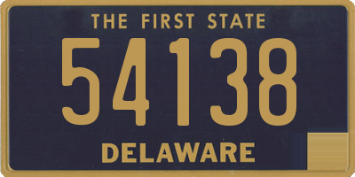 DE license plate 54138