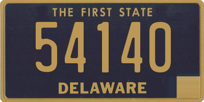 DE license plate 54140