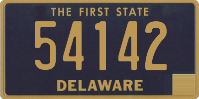 DE license plate 54142