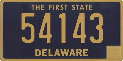 DE license plate 54143