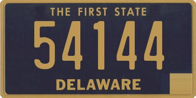DE license plate 54144