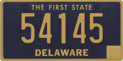 DE license plate 54145