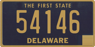 DE license plate 54146