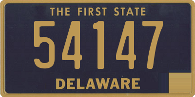 DE license plate 54147