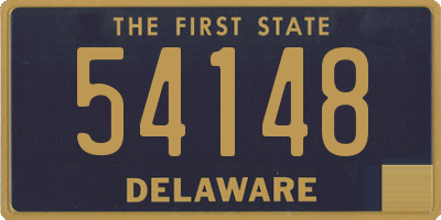 DE license plate 54148