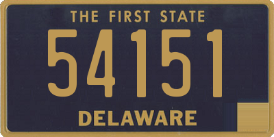 DE license plate 54151