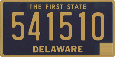 DE license plate 541510