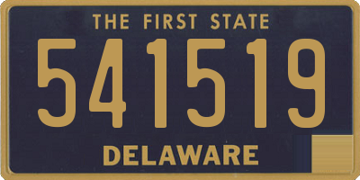DE license plate 541519
